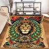 Majestic Lion with Crown and Eagle Art Design Living Room Carpet Suitable for use as an anti-slip for living room bedroom sofas