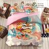 Cool Lion Dance Four-Piece Chinese Style Duvet Set for Boys' Bedroom or Dorm