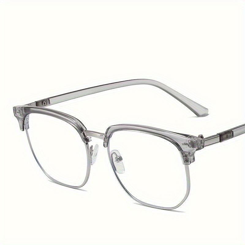 2pc Anti Blue Light Glasses Fashion Square Radiation Protection Eyeglasses HD Computer Metal Eyewear for Women and Men