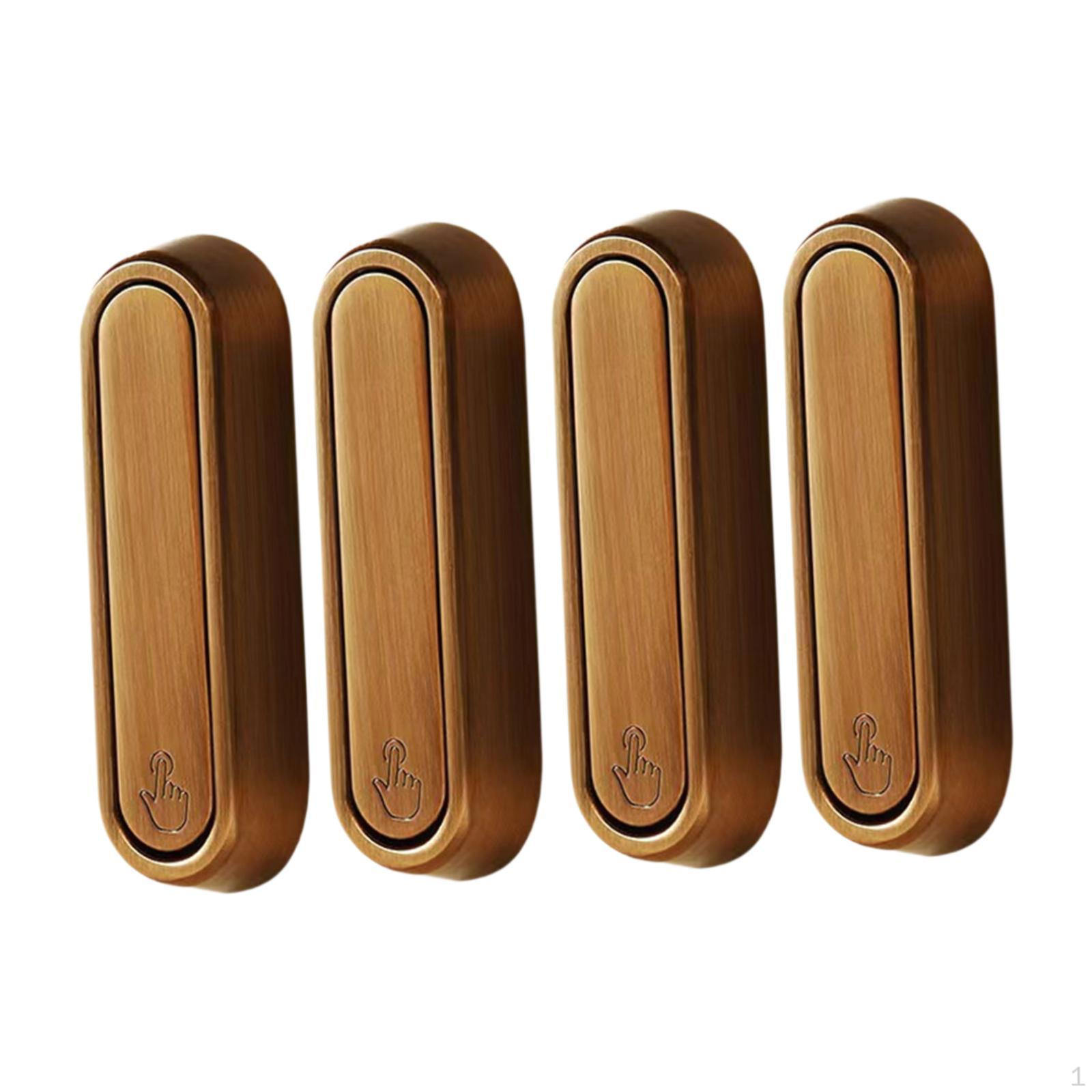 

4 шт. Складные настенные крючки для ванной комнаты, вращающиеся на 90°, простая сборка, многоцелевые, экономящие пространство Bronze Color