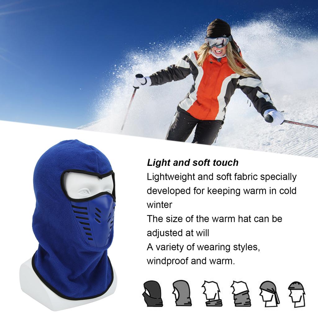 Volledig Gezichtsklep met Ademend Mesh Siliconen Paneel Winter Fleece Nekwarmer voor Rijden Winddichte Gezichtsklep