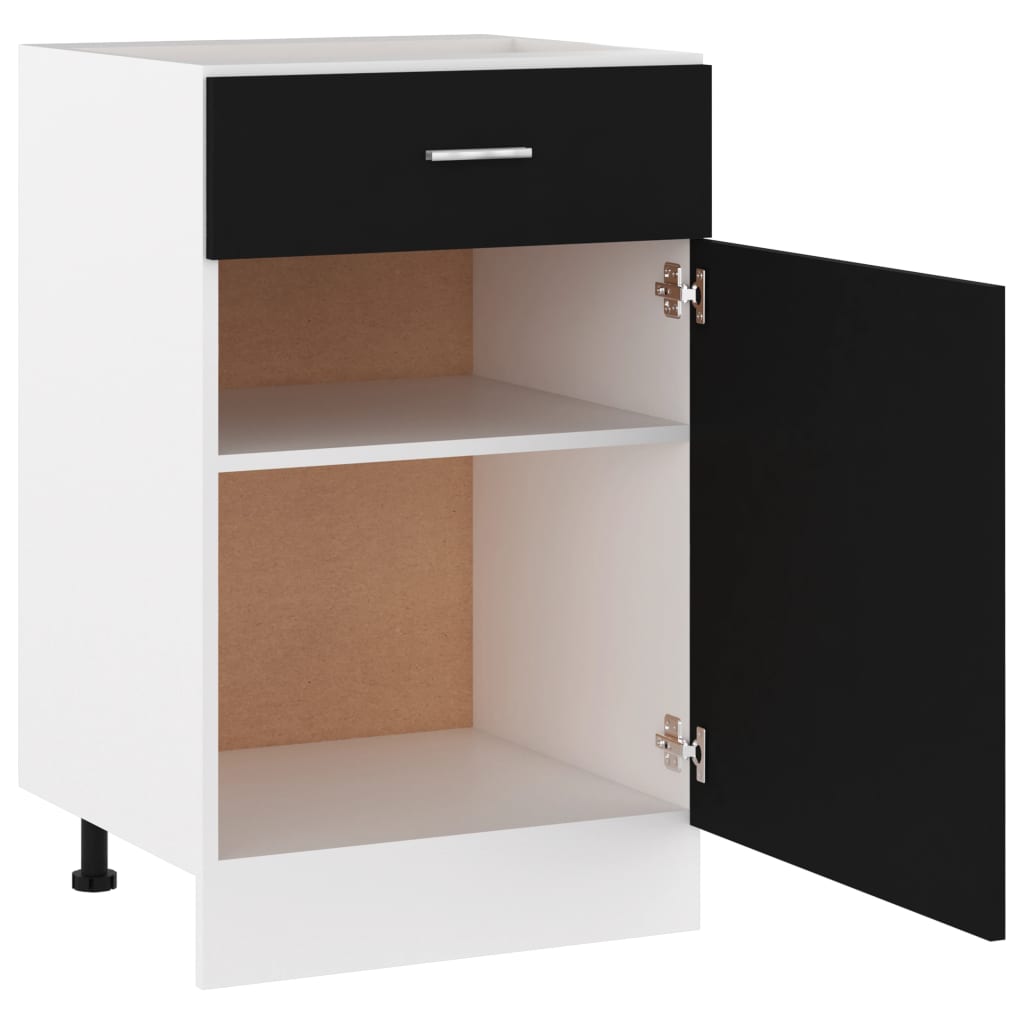 Küchenunterschrank mit Schubladen, integrierter Stauraum, 50 x 46 x 81,5 cm