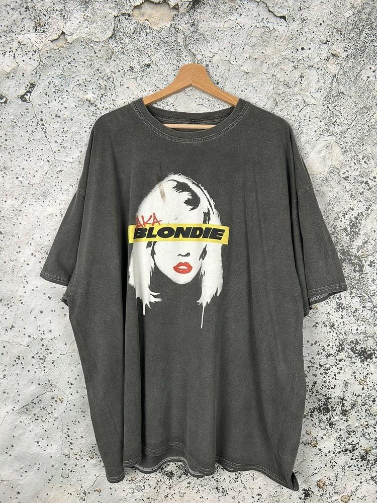 

Blondie Rock Band Tee Graphic Rare Black Unisex Tshirt For Men Women Unisex T-Shirt M