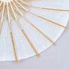 50pcs 60/80cm White Paper Long-handle Parasol Chinese Craft Paper Umbrella for Wedding Photograph Accessory Party Decor