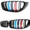 Front Bumper Kidney Gloss Black Carbon Chrome Grill M Color Grille Grill For BMW 4 Series Gran F32 F33 F36 F80 F82 2013-2020 GY6