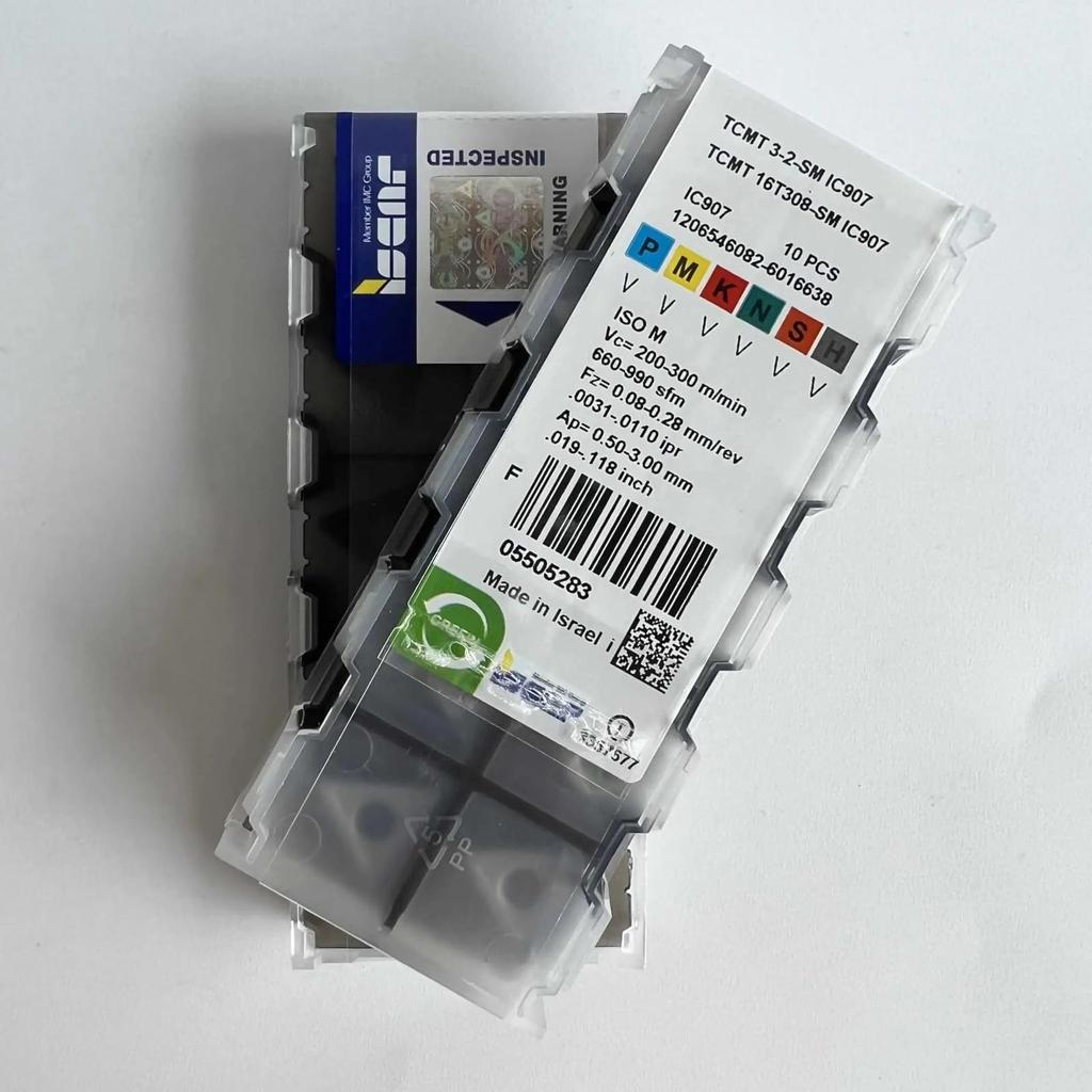 ISCAR / TCMT16T308-SM IC907  /Industrial indexable Carbide Inserts 10 PCS