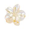 Gradient Frangipani Hair Clips Transparent Color Plumeria Disk Hair Shark Clip Ins Style Sweet Hair Clip Flower Hair Clip