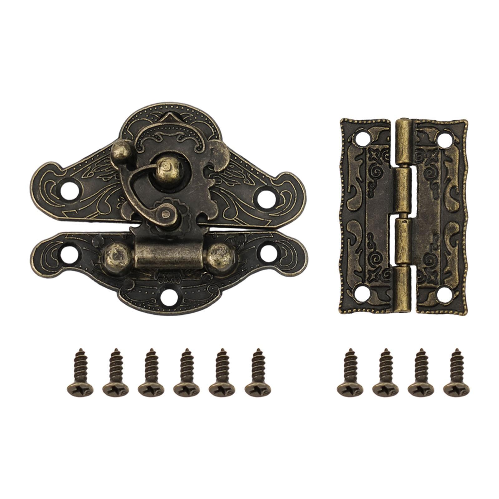 

Bronze Locking Hasps Cabinet Hinge Easy To Install