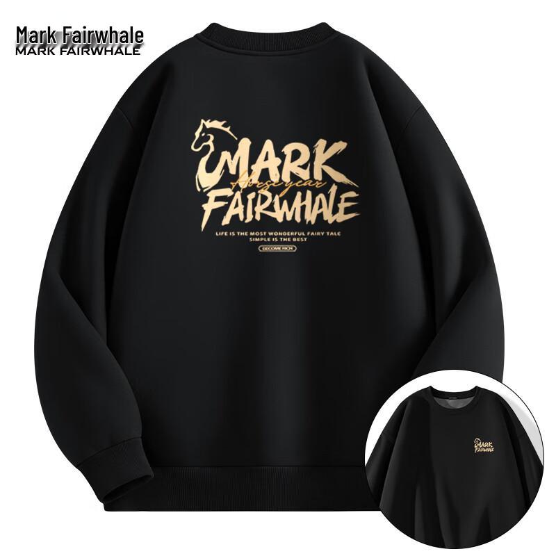 Mark Hua Fei Unisex Fleece-lined Round Neck Sweatshirt