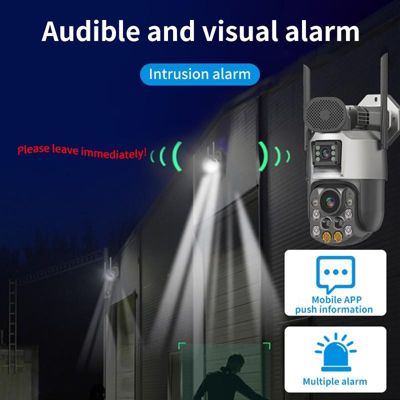 OKAM PRO APP HD 4K 8MP 36X Zoom 4G Kamera Dual-Linse Personenerkennung Auto-Tracking WIFI Außenkamera Nachtsicht Wasserdicht CCTV