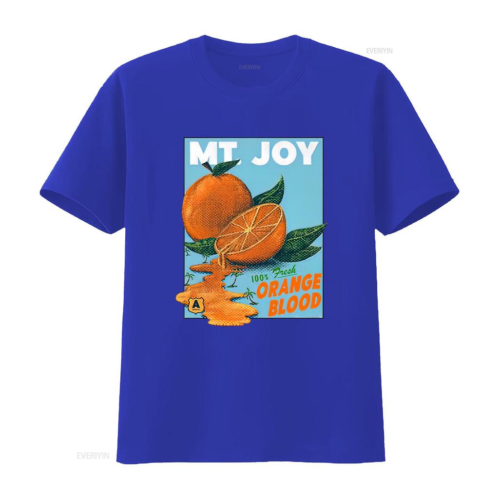 Mt Joy Band Orange Blood White T Shirt Short Sleeve All Sizes 1f1989 Vintage Washed Soft Unisex Breathable Versatile