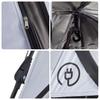 Dome Camping Tent for 3 Persons White Blackout Quick Release