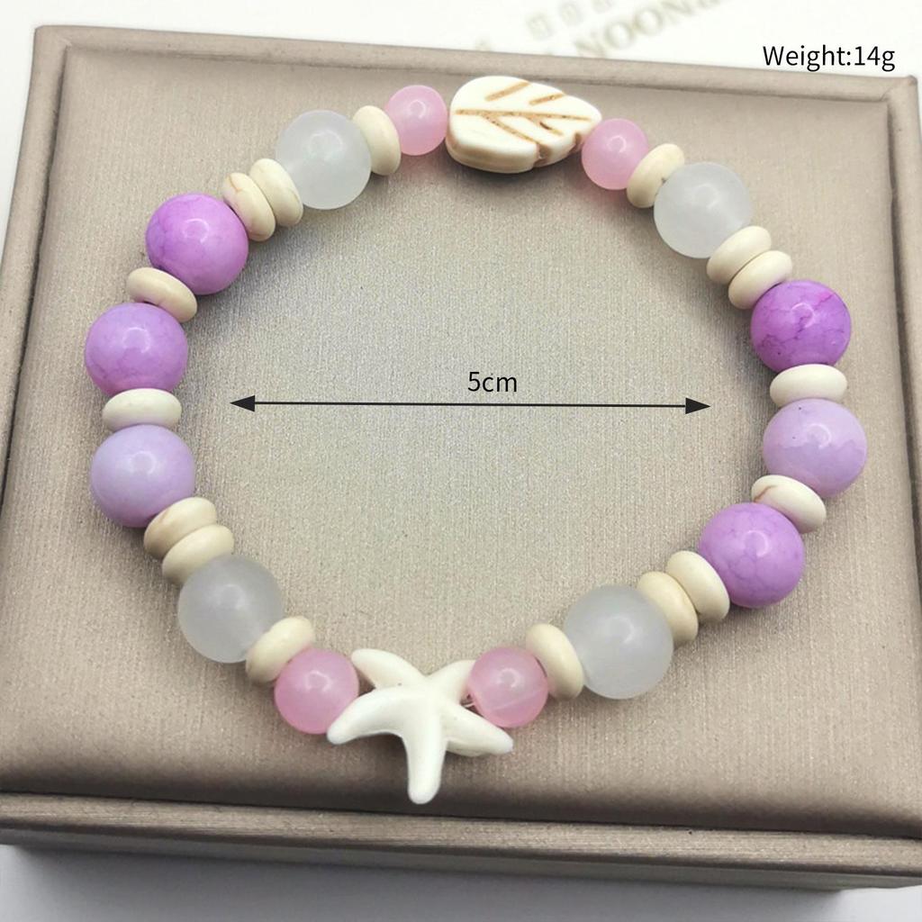 Charming Macaron Color Beaded Ceramic Bracelet – Niche, Versatile Dopamine Jewelry