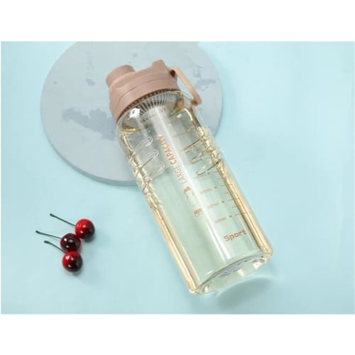 2-Liter Water Bottle, Direct Drinking, Sports Bottle, Plastic, Large Capacity, 2200ml (Blue)