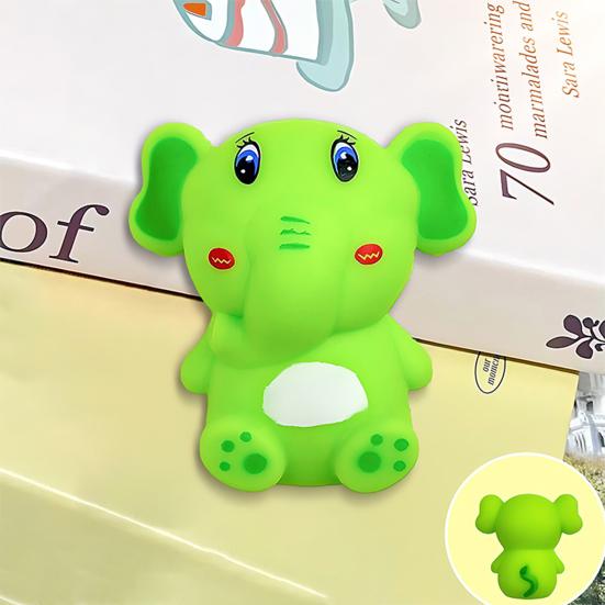 Mini Elephant Squeeze Toy Cartoon Elephant Sensory Fidget Toy Anxiety Relief Soft Stress Ball Animal Pinch Toy
