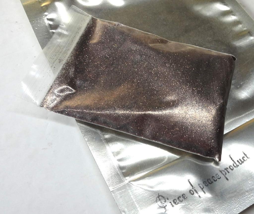 Piece of Peace Product Glitter Powder Rainbow Flakes Hologram Glitter Custom Paint Gel Nail Etc (Brown)