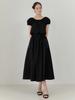 Liel Roof Shirring Skirt (Black)