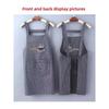 Stripe Design Cotton Apron Sleeveless Cooking Apron Two Front Pockets Women Apron  Coffee House