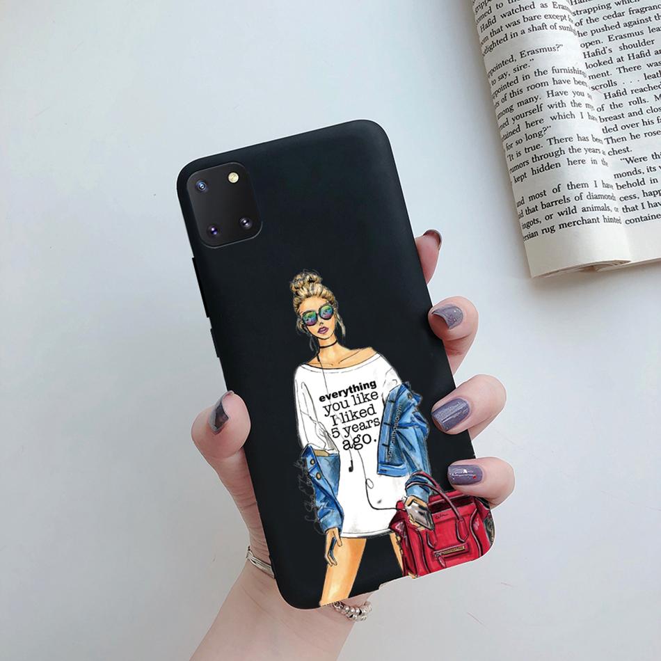 For Samsung Galaxy Note 10 Lite Phone Cover Cute Sweet Girls Patterned Silicone Soft Case For Samsung Note10 Lite S10 Lite Case