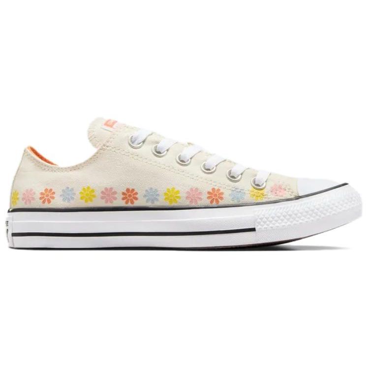 Converse Chuck Taylor All Star Simple Comfortable Versatile Casual Durable Breathable Low-Top Canvas Shoes Women Sneaker Beige A08107C