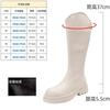Thick-soled knight boots women's new spring and autumn single boots thin boots high boots but knee boots increase in height