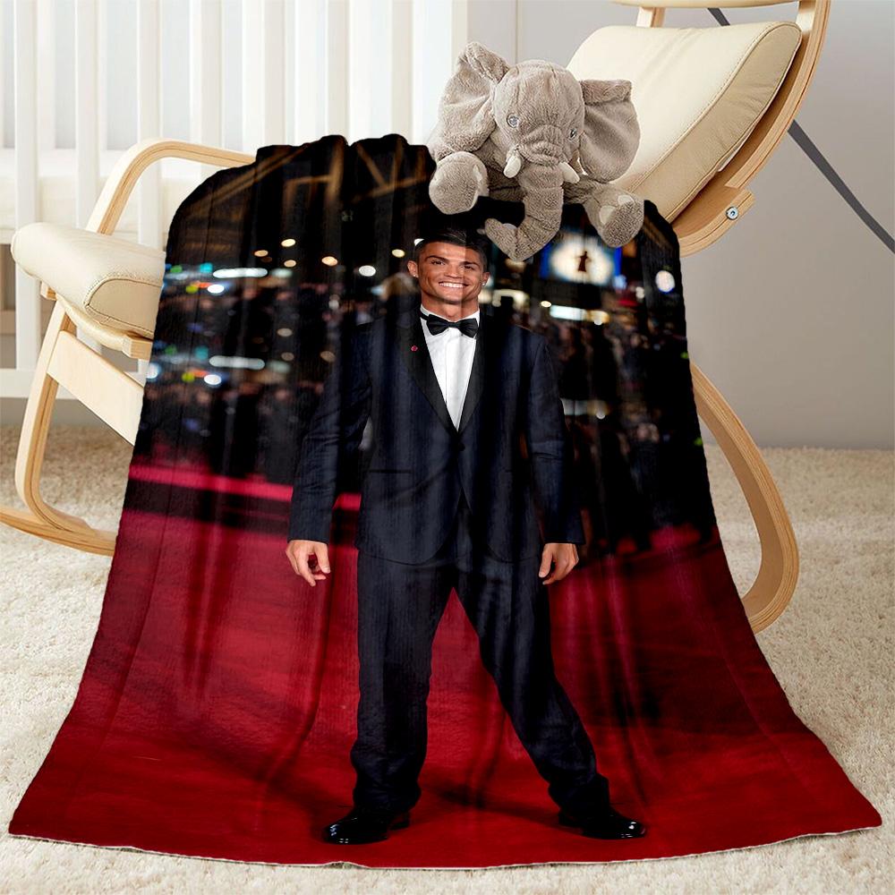 Cristiano Ronaldo 207 Blanket Comfortable Great for Seaside Picnics Bed Four Seasons Universal Modern Birthday Christmas Gift Blanket