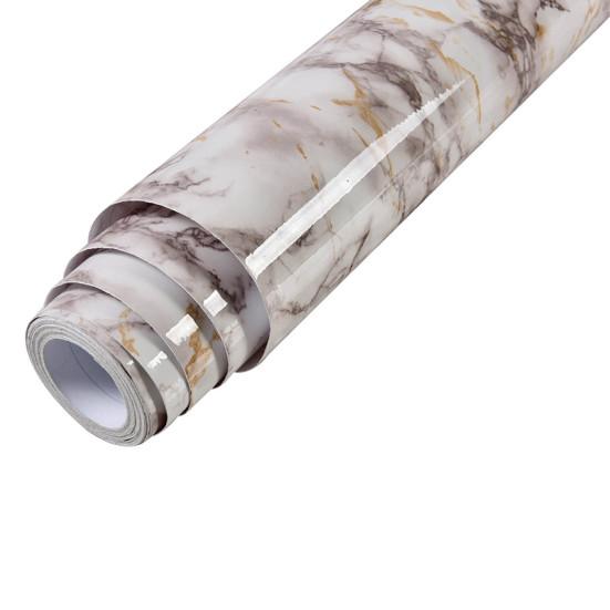 No Residue Oil-proof Wall Decal Fashion Removable Film Marble Mural Cling