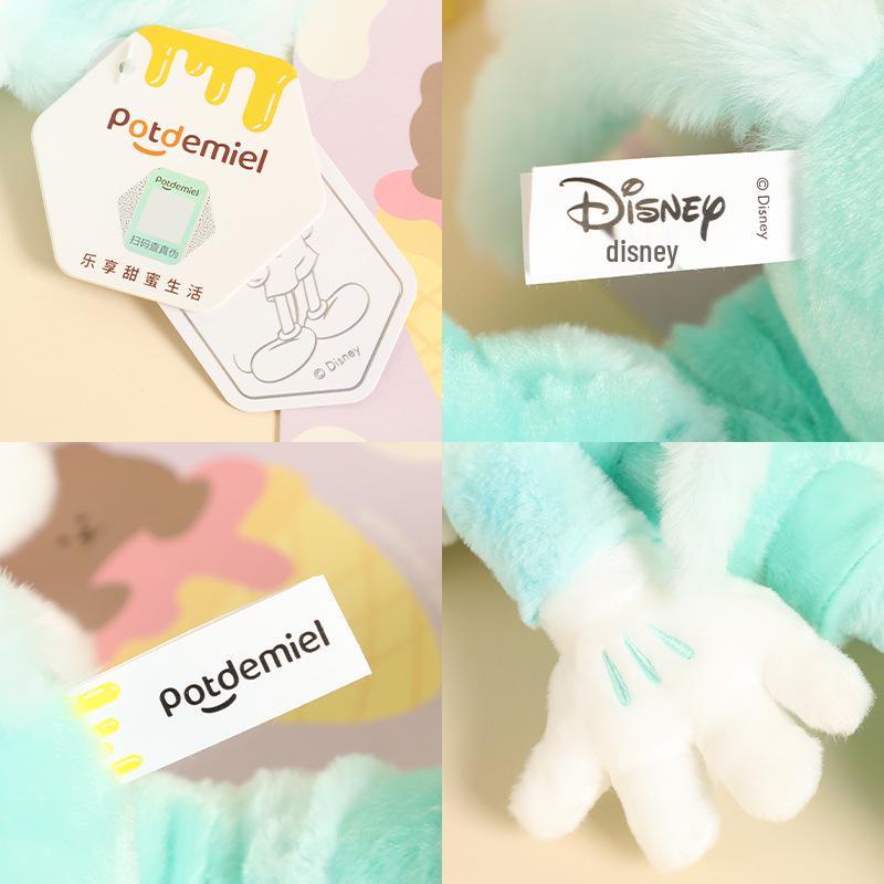 Disney Authentic Colorful Macaron Mickey Mouse Sparkling Water Series Plush Toy Pendant