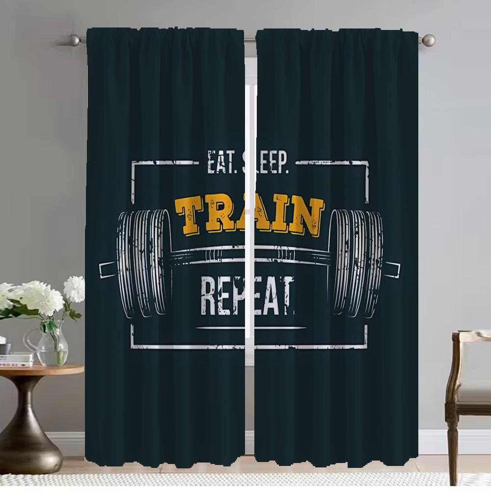 

Шторы для спортзала для спальни, гостиной, шторы-перегородки, жалюзи, противомоскитные шторы, 2 штуки, украшение на Хэллоуин, кухня, детская W50xH70cmx2pcs-CL