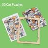 Cat Cartoon Shape Puzzles Wooden Animal Shape Puzzles Animal Jigsaw Puzzles  Montessori Toys