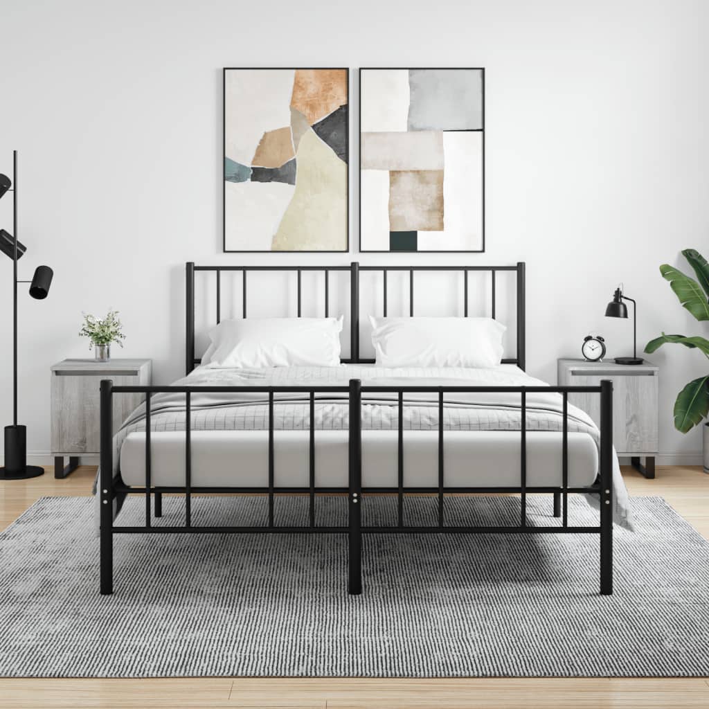 Nightstands 2 pcs Grey Sonoma 40 x 30 x 50 cm Particleboard