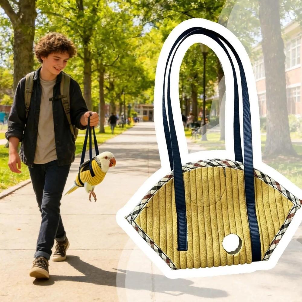New Adjustable Strap Parrot Vest Carrier Anti Escape Breathable Bird Backpack Carrier Portable Bird Travel Bag Small Parrots