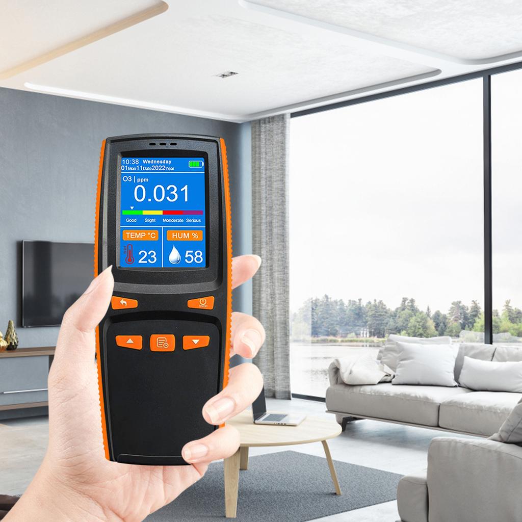 Portable Ozone Analyzer Multifunctional O3 Ozone Meter Air Detector Intelligent Sensor Ozone Meter Air Quality