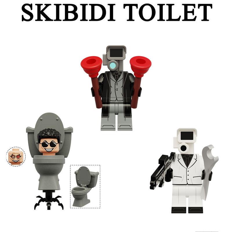 War Skibidi Toilet God Surveillance Expert Building Blocks Diy Figure Toy Gift
