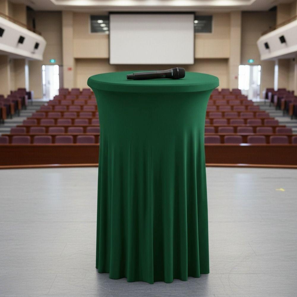 Elastic Conference Table Skirt Long Drape Bar Counter Cover Wedding