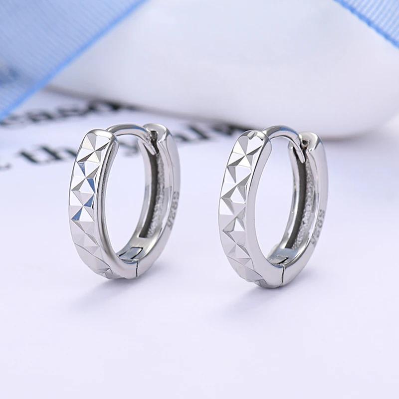 High Quality Woman s 925 Sterling Silver Jewelry New Hoop Earrings