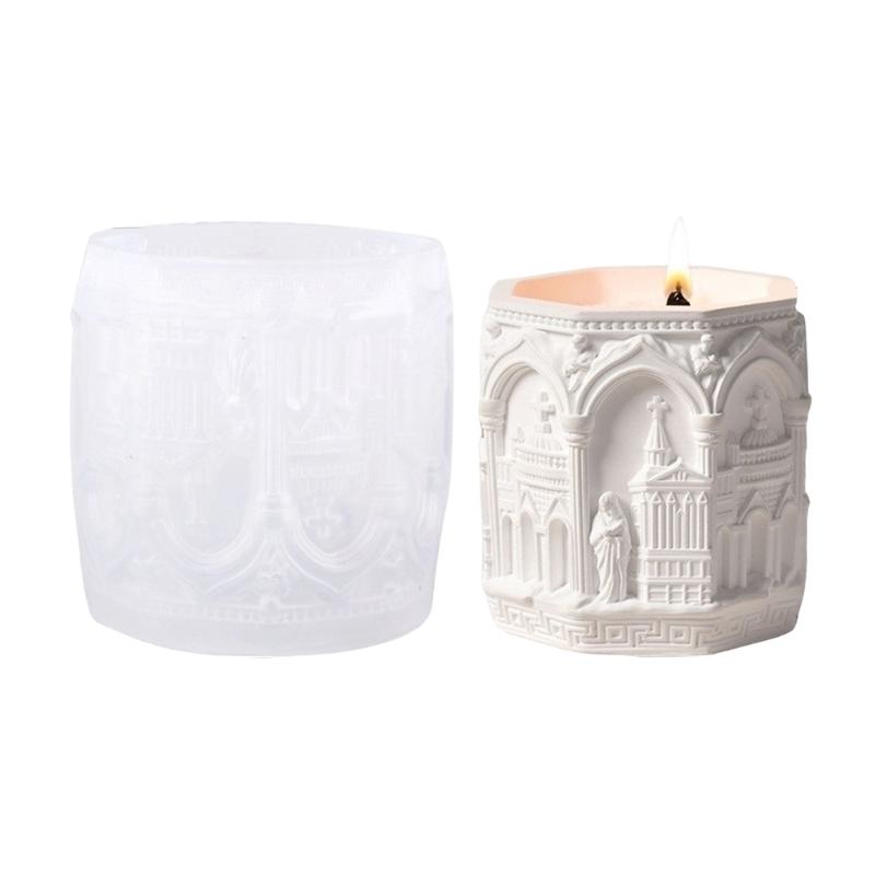 

Multipurpose Renaissances Shaped Silicone Mould for Resin Art Candle Containers Craft Projects Easy Release 1