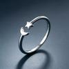 Star Moon Open Ring: Women's Simple, Elegant Korean Style