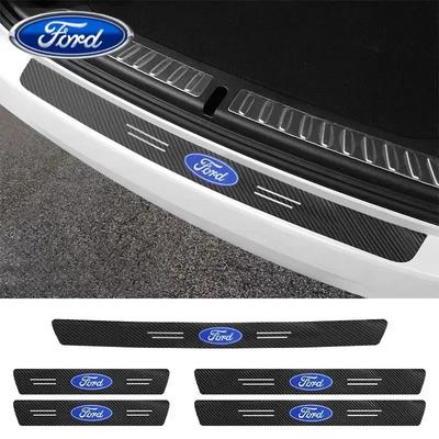 Car Sticker Ford Car Door Sill Threshold Anti Scratch Protector Sticker For Ford Focus 2 3 Fiesta Mondeo Mustang Transit Fusion