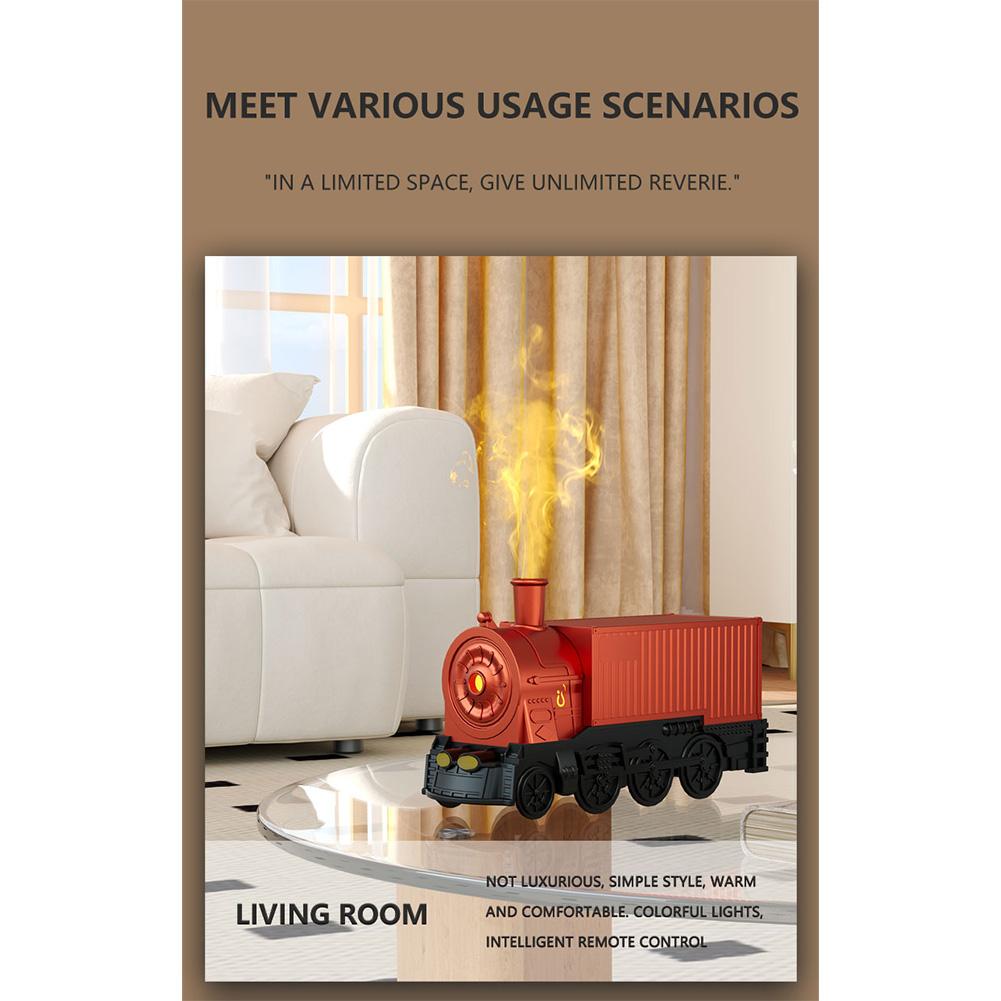 USB Powered Train Aroma Diffuser Remote Control 300ml Essential Oil Humidifier Low Noise Output with Safety Auto Shutoff