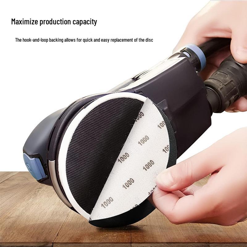 6-Inch Flocked Self-Adhesive Sandpaper Discs for Polishing and Buffing