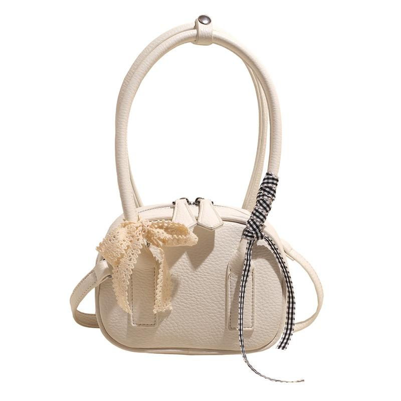 Fashion new product niche foreign style simple design sense portable bowling bag versatile casual ballet style messenger bag women