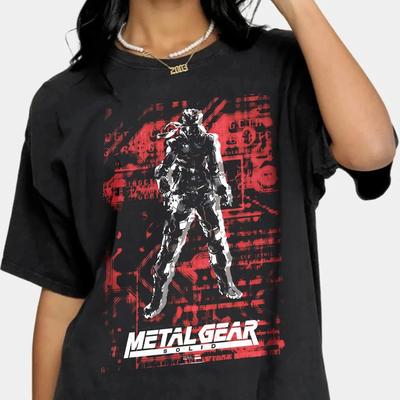 2026 Metal Gear Solid Koszulka Letnia Odzież Rekreacyjna Metal Gear Solid Rising Koszulki Unisex Metal Gear Solid Koszulka Retro Koszula