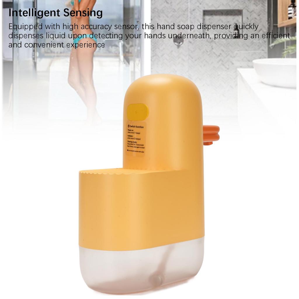 Automatic Foaming Dispenser Cute  Duck  Smart Sensing Hand Soap Dispenser for Bathroom Kitchen Foam Dispenser for Bathroom