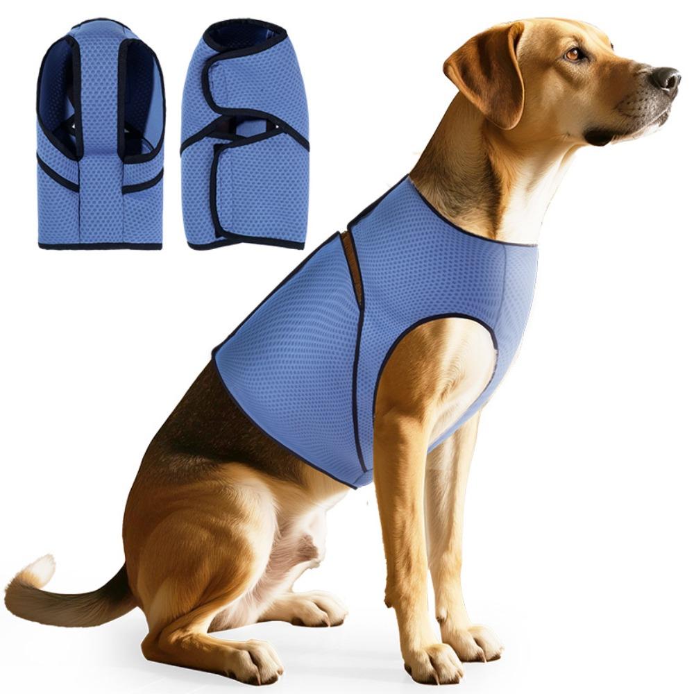 Breathable Dog Anxiety Vest Adjustable Dog Chest Back Clothing Pet Calming Shirt  Travel