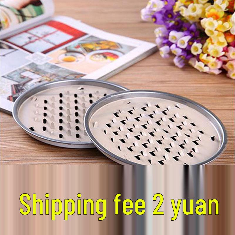 Stainless Steel Mosquito Coil Holder and Fireproof Tray with Sawtooth Design