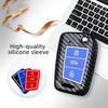 Abs Carbon Fiber Auto Key Fob Cover Case Remote Fit For Vw Volkswagen Golf 7 Mk7 Tiguan Mk2 Fit For Seat Ateca Leon Fr 2 Ibiza Fit For Skoda Octavia