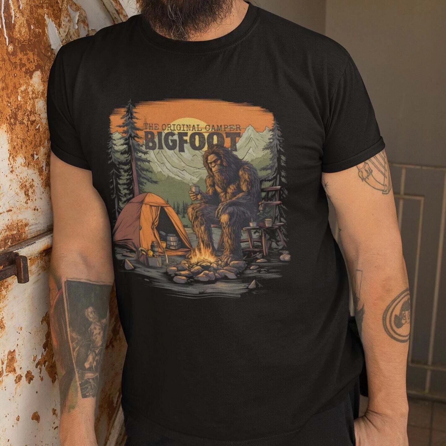 Bigfoot Camping Shirt XL