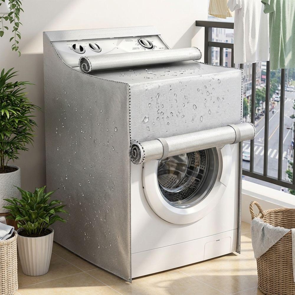 Oxford Cloth Washing Machine Cover Waterproof Universal Protect Sleeve Indoor Outdoor