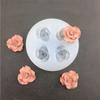 Silicone Chocolate Moulds Curled Rose Shaped Candy Molds Baking Tools Non-stick Silicone Material for Kitchen DIY Baking